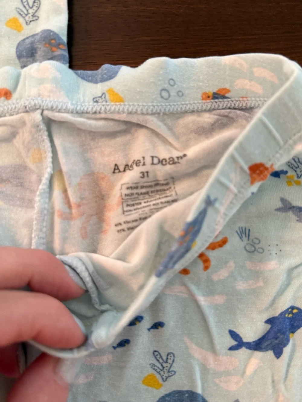 Angel Dear sea animal themed pajama set
